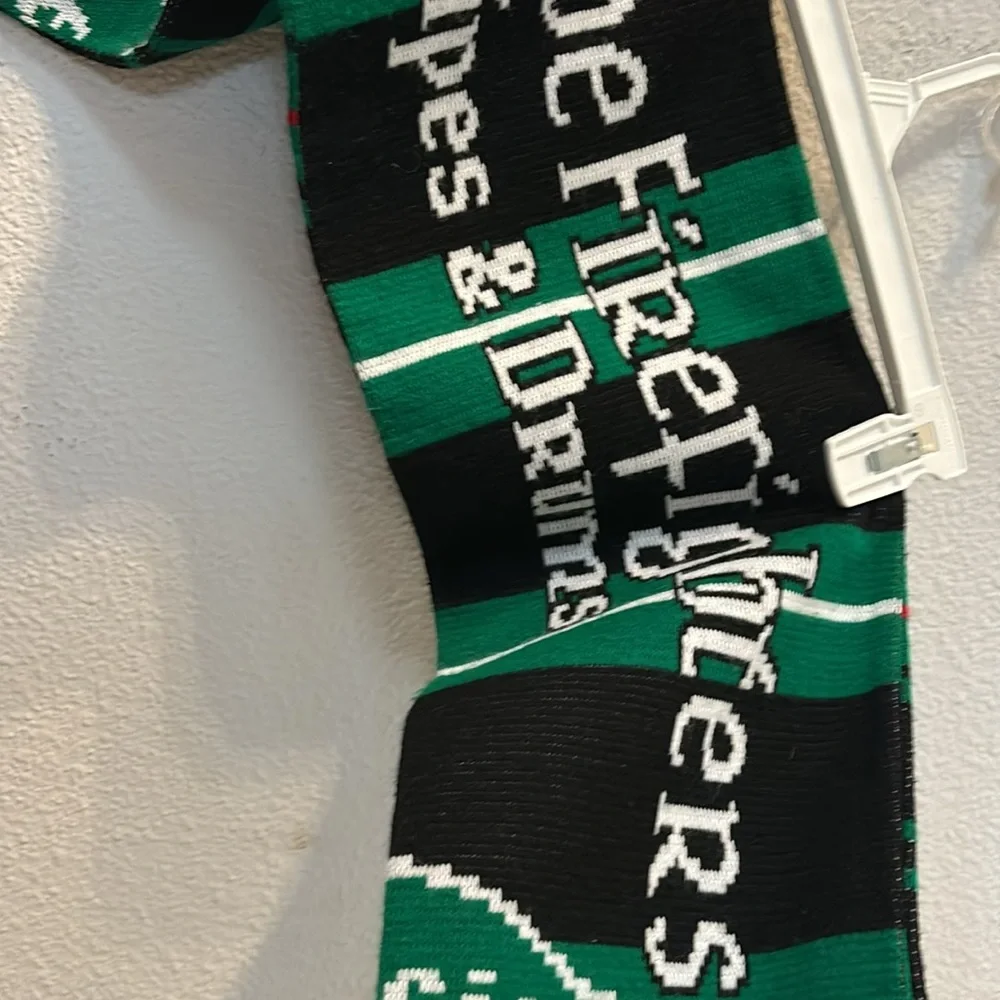 East side Firefighters pipes and drums scarf with fringe